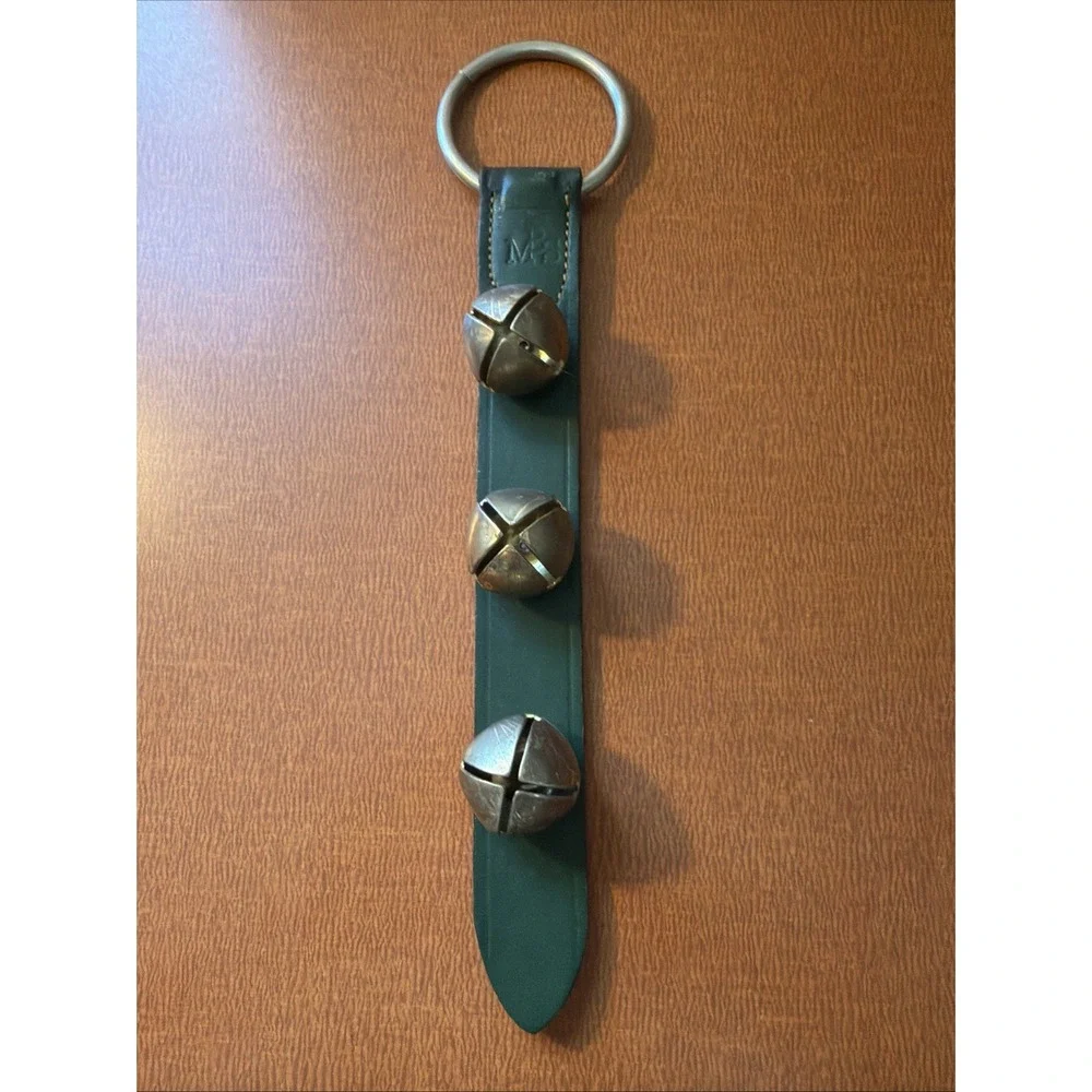 Vtg 3 Brass Sleigh Bells on 12